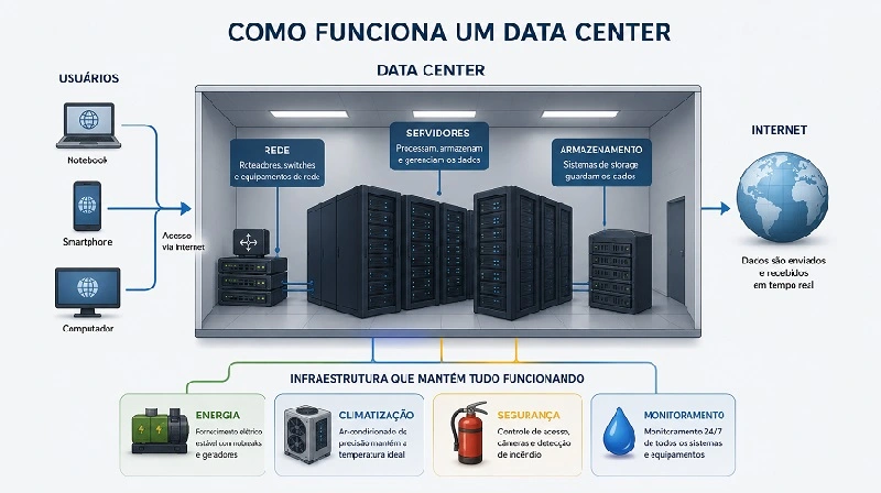 Como funciona um Data Center?